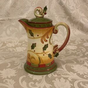 Demdaco Crimson Berries  Ceramic Pitcher by Deb Hrabic 2005